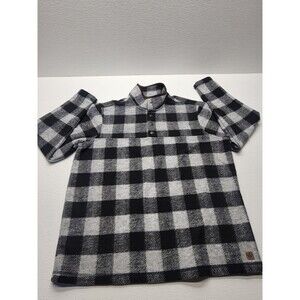 John Wayne Timeless Classic Fleece Pullover Plaid Wolly Jacket Men’s Size L